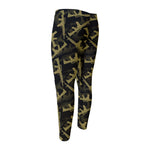 Military Guns Pattern Print Men's Compression Pants