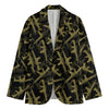 Military Guns Pattern Print Men's Cotton Blazer