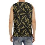 Military Guns Pattern Print Men's Fitness Tank Top