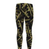 Military Guns Pattern Print Men's leggings