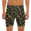 Military Guns Pattern Print Men's Long Boxer Briefs