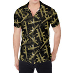 Military Guns Pattern Print Men's Shirt