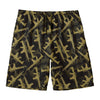 Military Guns Pattern Print Men's Swim Trunks