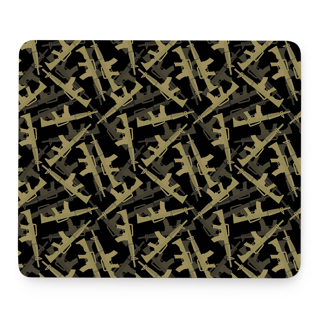 Military Guns Pattern Print Mouse Pad