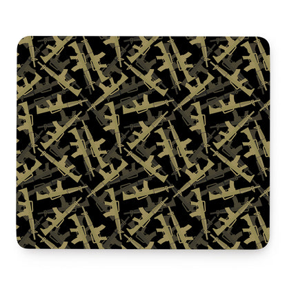 Military Guns Pattern Print Mouse Pad