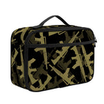 Military Guns Pattern Print Portable Lunch Bag