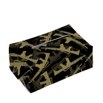 Military Guns Pattern Print Rectangle Tissue Box Cover