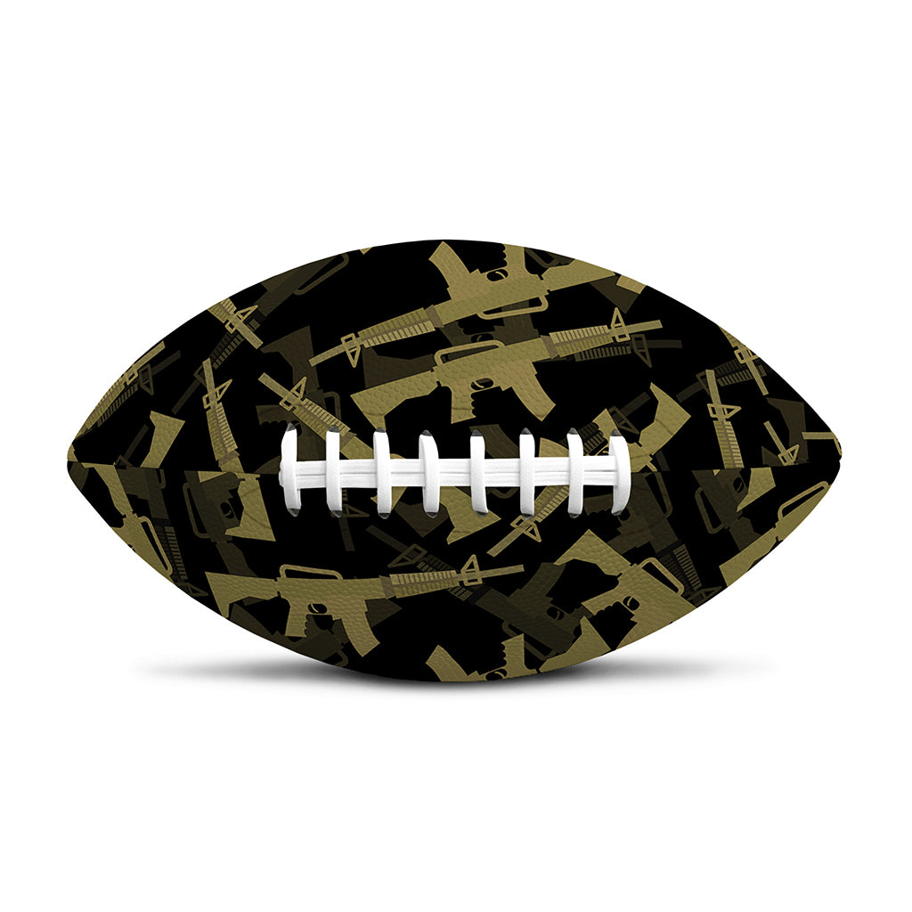 Military Guns Pattern Print Rugby Ball