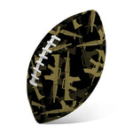 Military Guns Pattern Print Rugby Ball