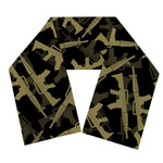 Military Guns Pattern Print Scarf