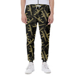 Military Guns Pattern Print Scuba Joggers