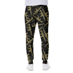 Military Guns Pattern Print Scuba Joggers