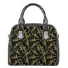 Military Guns Pattern Print Shoulder Handbag