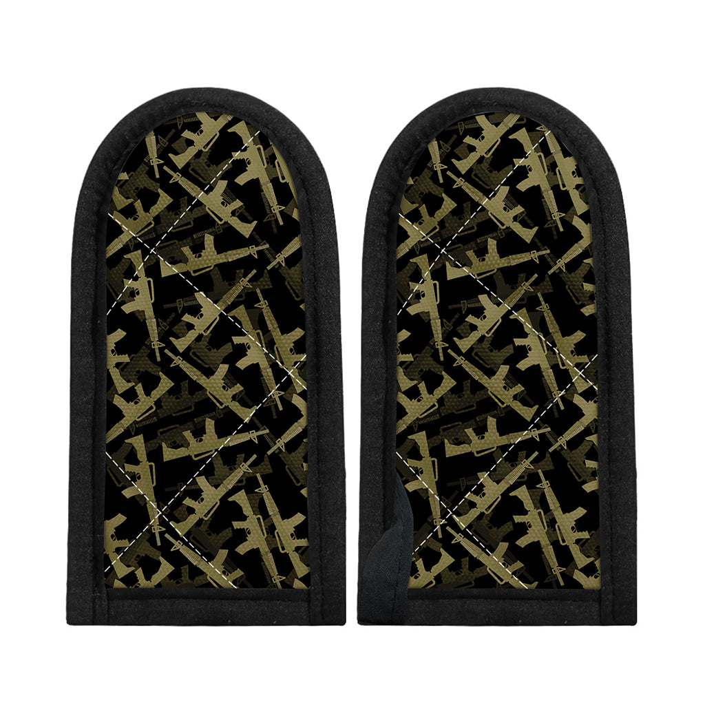 Military Guns Pattern Print Skillet Handle Cover