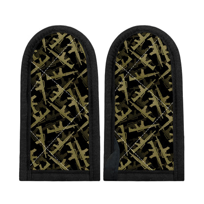 Military Guns Pattern Print Skillet Handle Cover