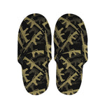 Military Guns Pattern Print Slippers