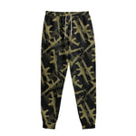 Military Guns Pattern Print Sweatpants