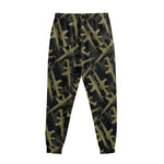 Military Guns Pattern Print Sweatpants