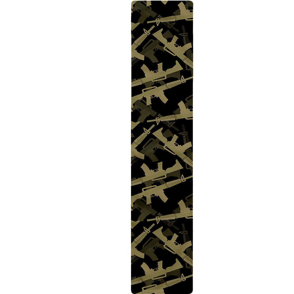 Military Guns Pattern Print Table Runner