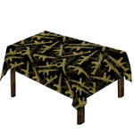 Military Guns Pattern Print Tablecloth