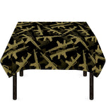 Military Guns Pattern Print Tablecloth