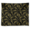 Military Guns Pattern Print Tapestry