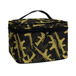 Military Guns Pattern Print Travel Makeup Bag