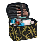 Military Guns Pattern Print Travel Makeup Bag