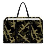 Military Guns Pattern Print Utility Tote Bag