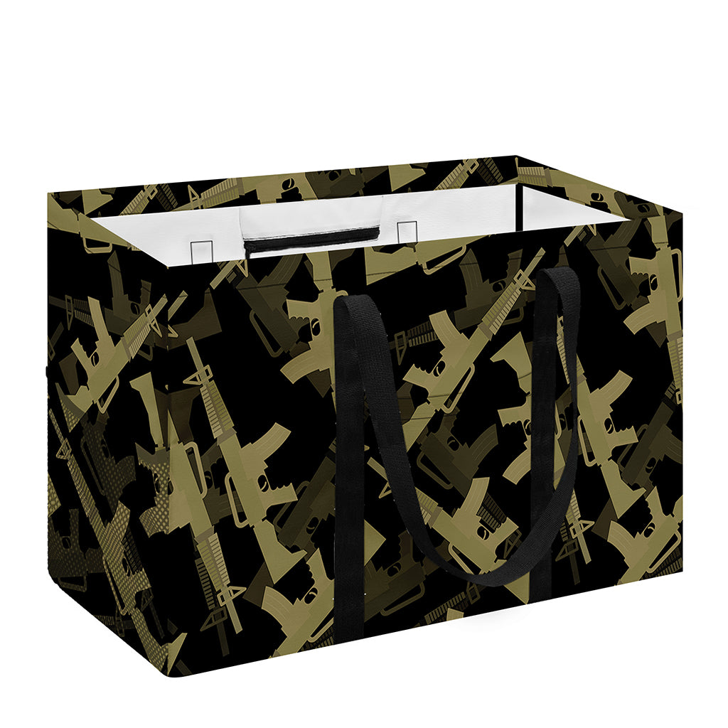 Military Guns Pattern Print Utility Tote Bag