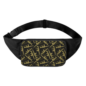 Military Guns Pattern Print Waist Bag