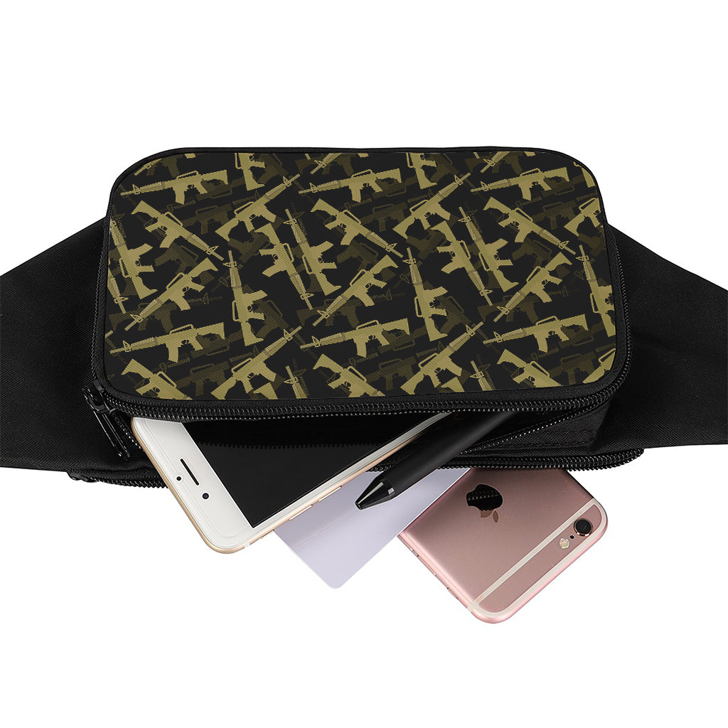 Military Guns Pattern Print Waist Bag