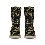 Military Guns Pattern Print Winter Boots