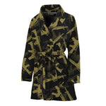 Military Guns Pattern Print Women's Bathrobe