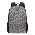 Military Tiger Stripe Camouflage Print 17 Inch Backpack