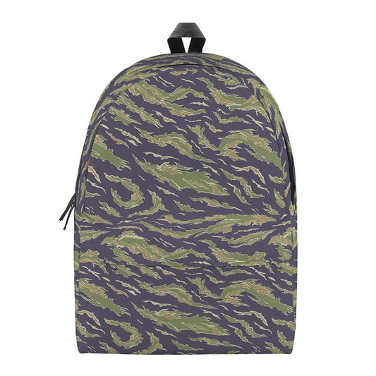 Military Tiger Stripe Camouflage Print Backpack