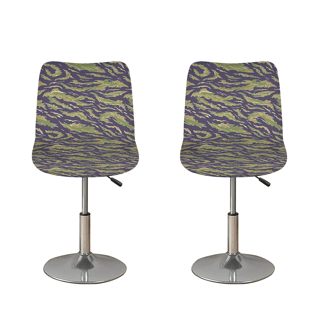 Military Tiger Stripe Camouflage Print Bar Stool Covers