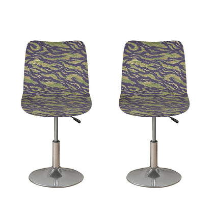 Military Tiger Stripe Camouflage Print Bar Stool Covers