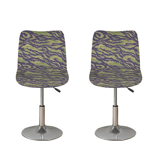 Military Tiger Stripe Camouflage Print Bar Stool Covers
