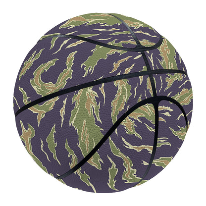 Military Tiger Stripe Camouflage Print Basketball
