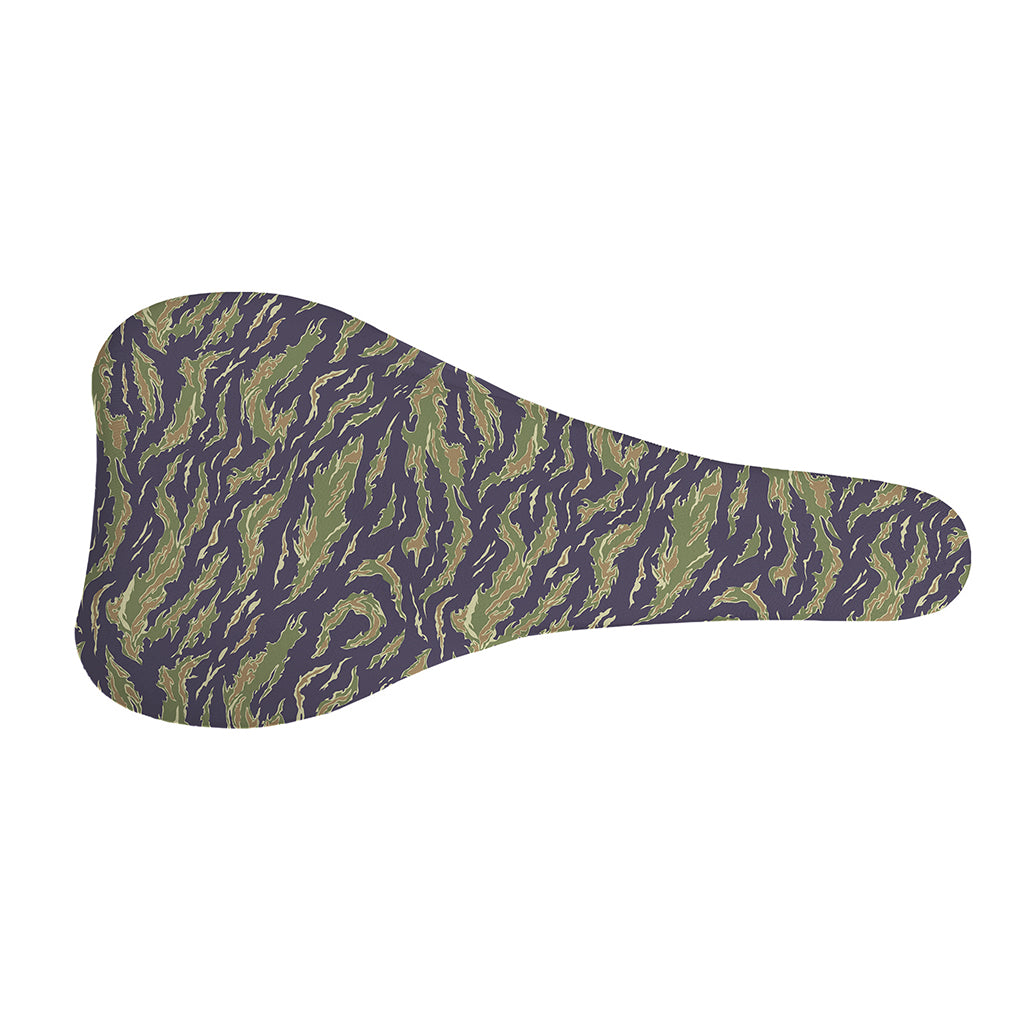 Military Tiger Stripe Camouflage Print Bicycle Seat Cover