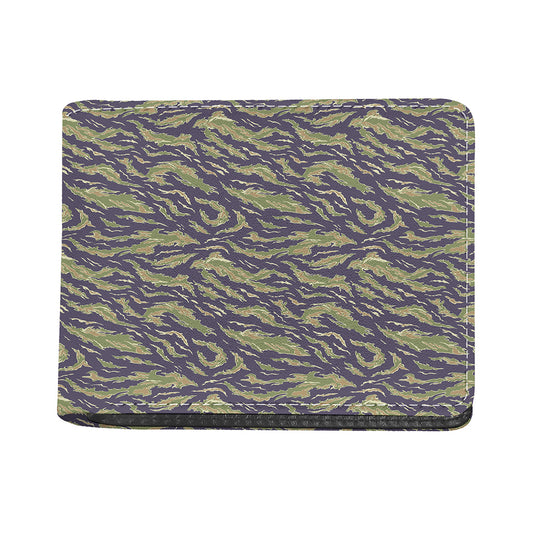 Military Tiger Stripe Camouflage Print Bifold Wallet