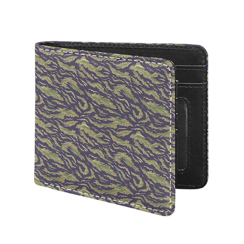 Military Tiger Stripe Camouflage Print Bifold Wallet