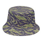 Military Tiger Stripe Camouflage Print Bucket Hat