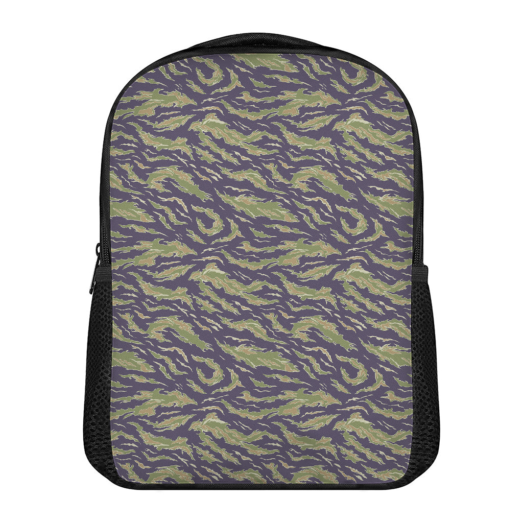 Military Tiger Stripe Camouflage Print Casual Backpack