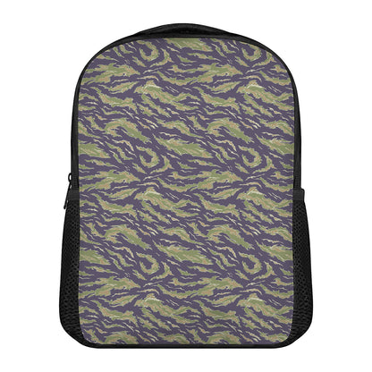 Military Tiger Stripe Camouflage Print Casual Backpack
