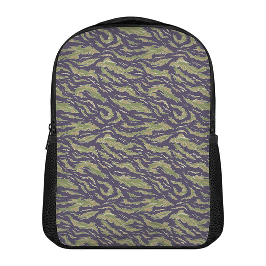 Military Tiger Stripe Camouflage Print Casual Backpack