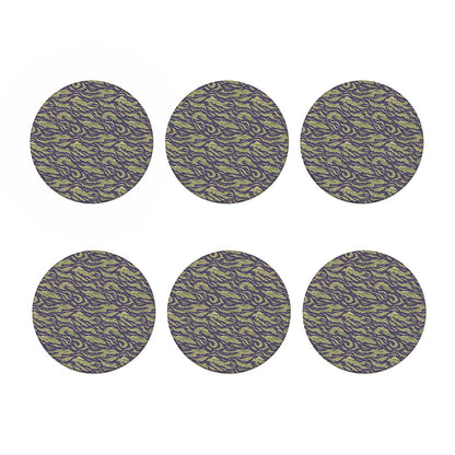 Military Tiger Stripe Camouflage Print Coaster Set