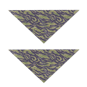 Military Tiger Stripe Camouflage Print Dog Bandana