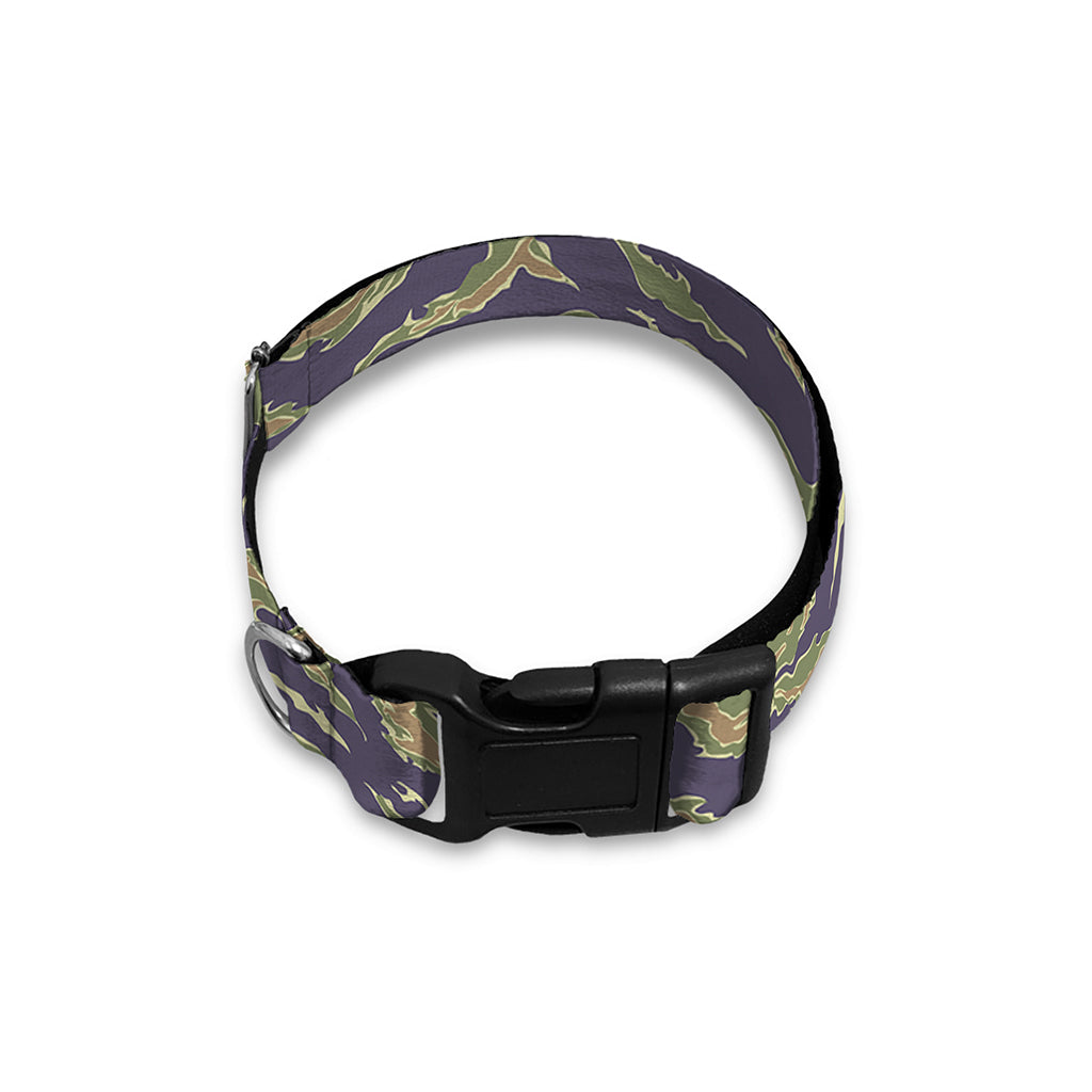 Military Tiger Stripe Camouflage Print Dog Collar